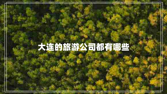 大連的旅游公司都有哪些 大連的旅游公司都有哪些