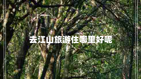 去江山旅游住哪里好呢