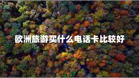 歐洲旅游買(mǎi)什么電話卡比較好