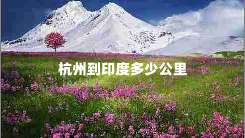 杭州到印度多少公里