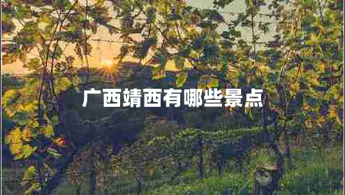 廣西靖西有哪些景點(diǎn) 廣西靖西有哪些景點(diǎn)