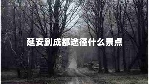 延安到成都途徑什么景點