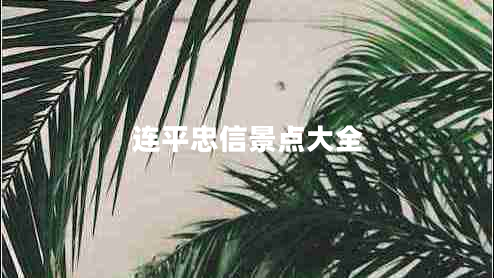 連平忠信景點大全