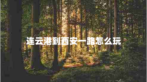 連云港到西安一路怎么玩 連云港到西安一路怎么玩