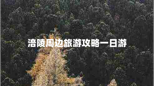 涪陵周邊旅游攻略一日游