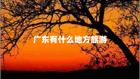 廣東有什么地方旅游 廣東有什么地方旅游