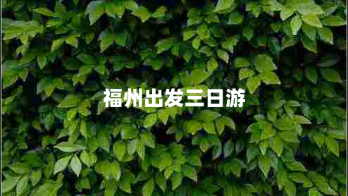 福州出發(fā)三日游