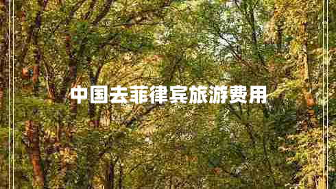 中國去菲律賓旅游費用