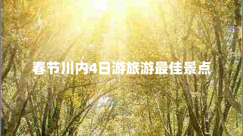 春節(jié)川內(nèi)4日游旅游最佳景點(diǎn)
