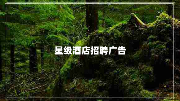 星級酒店招聘廣告