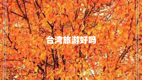 臺灣旅游好嗎