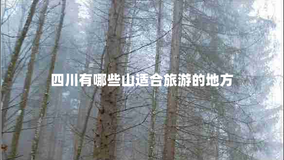 四川有哪些山適合旅游的地方
