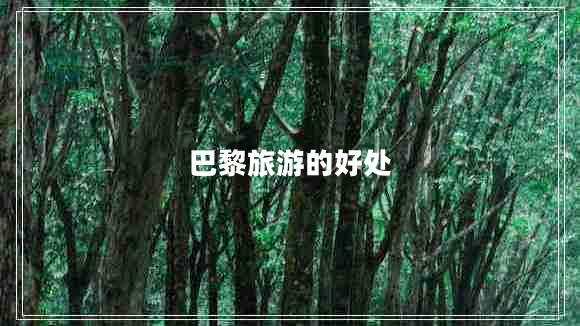 巴黎旅游的好處