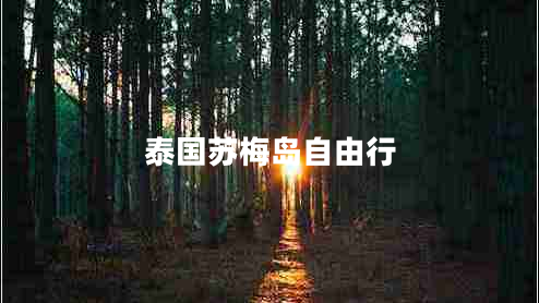 泰國(guó)蘇梅島自由行