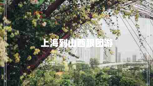 上海到山西跟團游 上海到山西跟團游