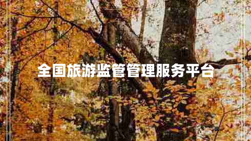 全國(guó)旅游監(jiān)管管理服務(wù)平臺(tái)