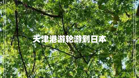 天津港游輪游到日本