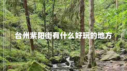 臺(tái)州紫陽街有什么好玩的地方