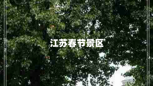 江蘇春節(jié)景區(qū)