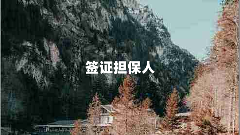 簽證擔保人