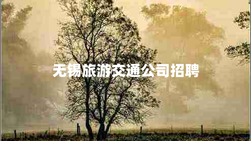 無錫旅游交通公司招聘