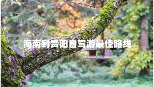 海南到貴陽自駕游最佳路線