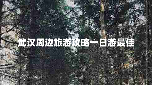 武漢周邊旅游攻略一日游最佳 武漢周邊旅游攻略一日游最佳