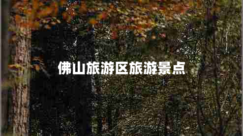 佛山旅游區(qū)旅游景點