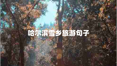 哈爾濱雪鄉(xiāng)旅游句子 哈爾濱雪鄉(xiāng)旅游句子