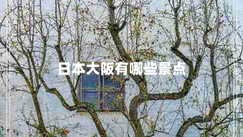 日本大阪有哪些景點(diǎn)