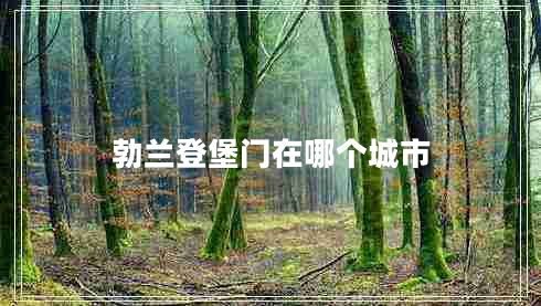 勃蘭登堡門(mén)在哪個(gè)城市