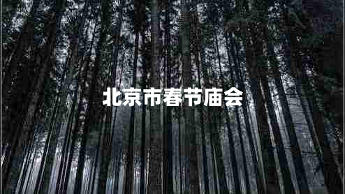 北京市春節(jié)廟會(huì) 北京市春節(jié)廟會(huì)