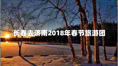 長春去濟(jì)南2018年春節(jié)旅游團(tuán)