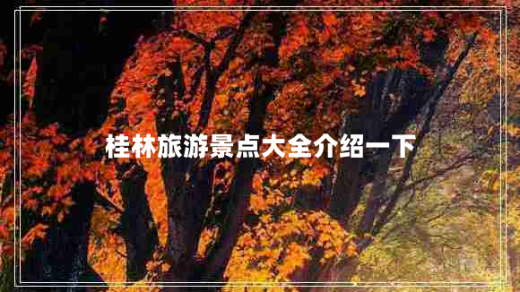 桂林旅游景點(diǎn)大全介紹一下