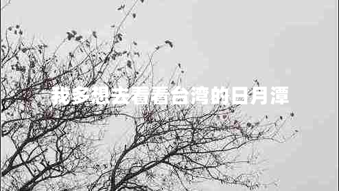 我多想去看看臺灣的日月潭