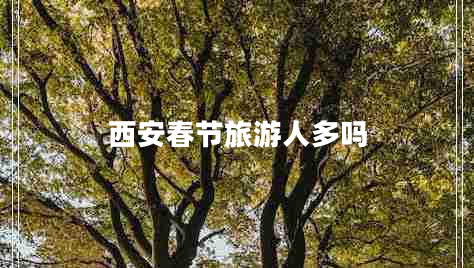 西安春節(jié)旅游人多嗎 西安春節(jié)旅游人多嗎