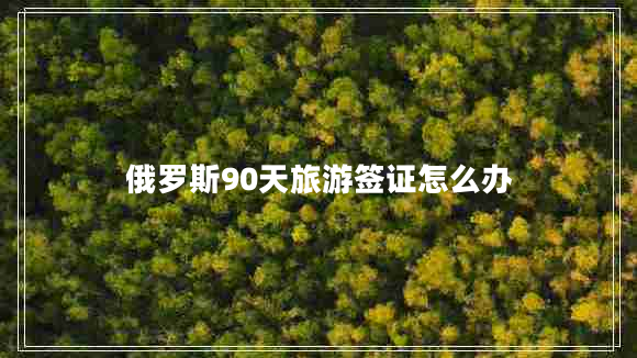 俄羅斯90天旅游簽證怎么辦