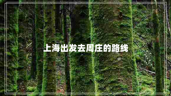 上海出發(fā)去周莊的路線