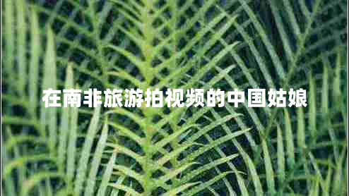 在南非旅游拍視頻的中國(guó)姑娘