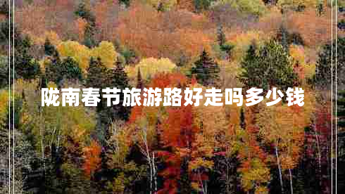 隴南春節(jié)旅游路好走嗎多少錢