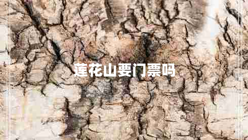 蓮花山要門票嗎 蓮花山要門票嗎