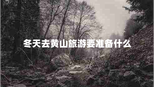 冬天去黃山旅游要準備什么