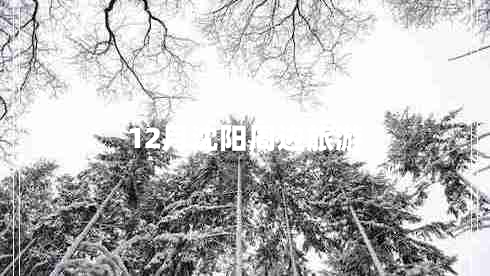 12月沈陽周邊旅游