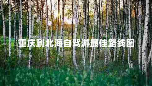 重慶到北海自駕游最佳路線圖