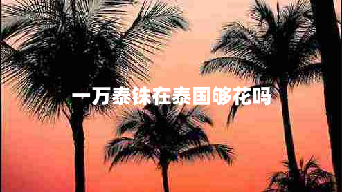 一萬泰銖在泰國夠花嗎