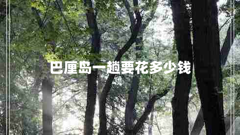 巴厘島一趟要花多少錢