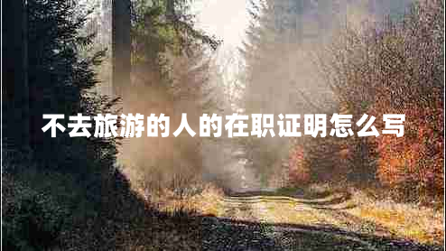 不去旅游的人的在職證明怎么寫(xiě)