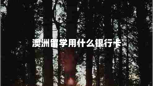 澳洲留學(xué)用什么銀行卡 澳洲留學(xué)用什么銀行卡