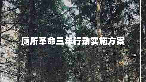 廁所革命三年行動(dòng)實(shí)施方案 廁所革命三年行動(dòng)實(shí)施方案