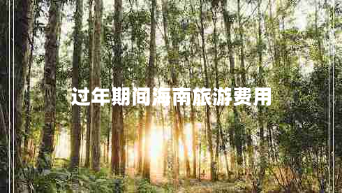 過年期間海南旅游費(fèi)用